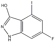 4-IODO-3-HYDROXY-6-FLUOROINDAZOLE,,结构式