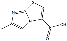 6-methylimidazo[2,1-b][1,3]thiazole-3-carboxylic acid,,结构式