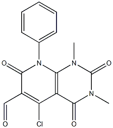 5-chloro-1,3-dimethyl-2,4,7-trioxo-8-phenyl-1,2,3,4,7,8-hexahydropyrido[2,3-d]pyrimidine-6-carbaldehyde