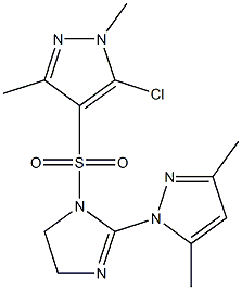 5-chloro-4-{[2-(3,5-dimethyl-1H-pyrazol-1-yl)-4,5-dihydro-1H-imidazol-1-yl]sulfonyl}-1,3-dimethyl-1H-pyrazole
