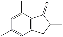2,5,7-TRIMETHYL-1-INDANONE,,结构式