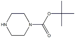 1-T-Butoxycarbonyl Piperazine,,结构式