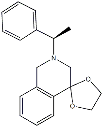 2'-[(1R)-1-Phenylethyl]-2',3'-Dihydro-1'H-Spiro[1,3-Dioxolane-2,4'-Isoquinoline] Structure