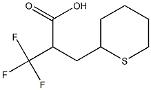 3,3,3-Trifluoro-2-(Tetrahydro-2H-Thiopyran-2-ylmethyl)Propanoic Acid,,结构式
