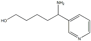 5-Amino-5-Pyridin-3-ylpentan-1-ol 结构式