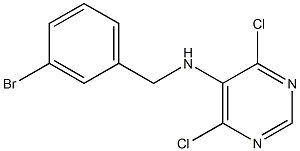 N-(3-BROMOBENZYL)-4,6-DICHLOROPYRIMIDIN-5-AMINE Struktur