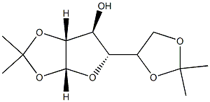 (3AR,6S,6AR)-TETRAHYDRO-2,2-DIMETHYL-5-((R)-2,2-DIMETHYL-1,3-DIOXOLAN-4-YL)FURO[2,3-D][1,3]DIOXOL-6-OL Structure