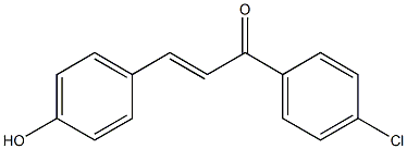 (E)-1-(4-chlorophenyl)-3-(4-hydroxyphenyl)prop-2-en-1-one 化学構造式