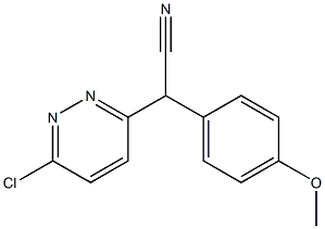  2-(6-chloropyridazin-3-yl)-2-(4-methoxyphenyl)acetonitrile