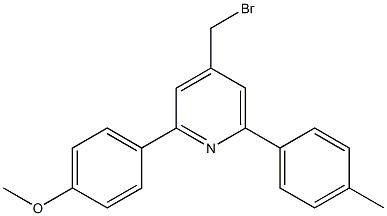 4-(bromomethyl)-2-(4-methoxyphenyl)-6-p-tolylpyridine 化学構造式