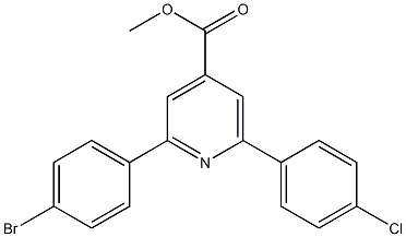  methyl 2-(4-bromophenyl)-6-(4-chlorophenyl)pyridine-4-carboxylate