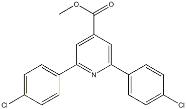 methyl 2,6-bis(4-chlorophenyl)pyridine-4-carboxylate,,结构式