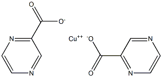 Copper[] 2-pyrazinecarboxylate,,结构式
