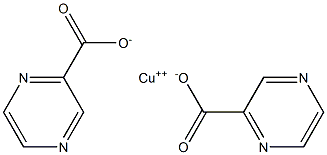 Copper[] 2-pyrazinecarboxylate Structure