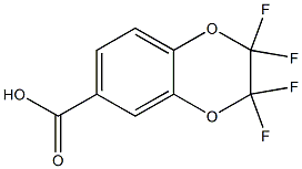 2,2,3,3-TETRAFLUORO-1,4-BENZODIOXANE-7-CARBOXYLIC ACID 结构式