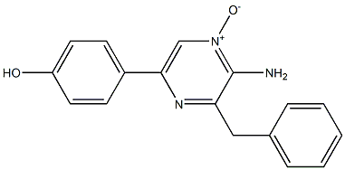 2-Amino-3-benzyl-5-(4'-hydroxyphenyl)-pyrazine-1-oxide
