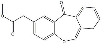 DIBENZO[B,E]OXEPINE-11-ONE-2-ACETIC ACID METHYL ESTER,,结构式