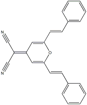 2,6-DISTYRYL-4-(DICYANOMETHYLENE)PYRAN,,结构式