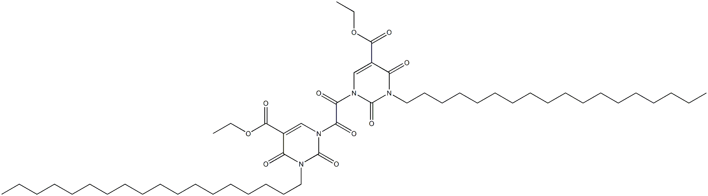 N,N''-OXALYLBIS(3-N-OCTADECYL-5-CARBETHOXYURACIL) Structure