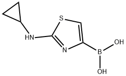 2-CYCLOPROPYLAMINOTHIAZOLE-4-BORONIC ACID Structure