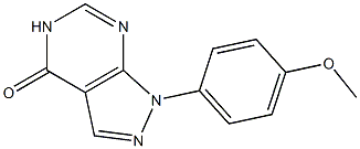 1-(4-METHOXYPHENYL)-1,5-DIHYDRO-4H-PYRAZOLO[3,4-D]PYRIMIDIN-4-ONE Struktur