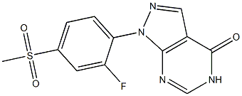 1-[2-FLUORO-4-(METHYLSULFONYL)PHENYL]-1,5-DIHYDRO-4H-PYRAZOLO[3,4-D]PYRIMIDIN-4-ONE