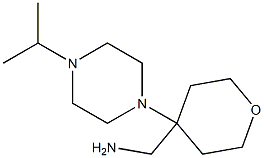 1-[4-(4-ISOPROPYLPIPERAZIN-1-YL)TETRAHYDRO-2H-PYRAN-4-YL]METHANAMINE,,结构式