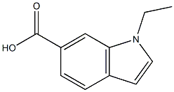 1-ETHYL-1H-INDOLE-6-CARBOXYLIC ACID 化学構造式