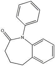 1-PHENYL-1,3,4,5-TETRAHYDRO-2H-1-BENZAZEPIN-2-ONE Structure