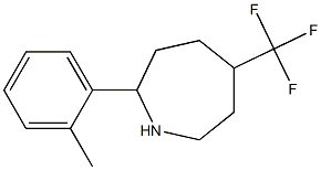2-(2-METHYLPHENYL)-5-(TRIFLUOROMETHYL)AZEPANE,,结构式
