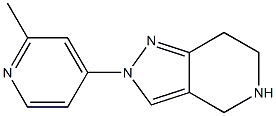 2-(2-METHYL-PYRIDIN-4-YL)-4,5,6,7-TETRAHYDRO-2H-PYRAZOLO[4,3-C]PYRIDINE,,结构式