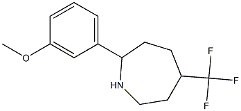 2-(3-METHOXYPHENYL)-5-(TRIFLUOROMETHYL)AZEPANE,,结构式