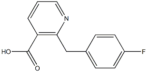 2-(4-FLUOROBENZYL)NICOTINIC ACID Structure