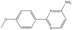 2-(4-METHOXYPHENYL)-4-AMINOPYRIMIDINE Struktur