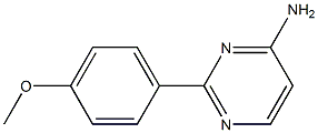 2-(4-METHOXYPHENYL)-4-AMINOPYRIMIDINE Structure