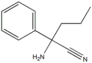 2-AMINO-2-PHENYLPENTANENITRILE Structure