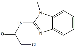 2-CHLORO-N-(1-METHYL-1H-BENZIMIDAZOL-2-YL)ACETAMIDE 结构式
