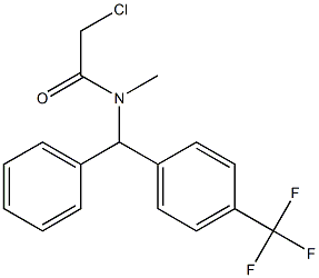 2-CHLORO-N-METHYL-N-{PHENYL[4-(TRIFLUOROMETHYL)PHENYL]METHYL}ACETAMIDE