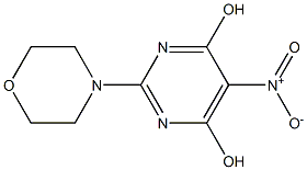 2-MORPHOLIN-4-YL-5-NITROPYRIMIDINE-4,6-DIOL,,结构式