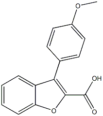 3-(4-METHOXYPHENYL)-1-BENZOFURAN-2-CARBOXYLIC ACID Structure