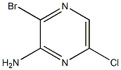 3-BROMO-6-CHLOROPYRAZIN-2-AMINE Structure