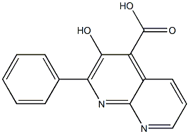 3-HYDROXY-2-PHENYL-1,8-NAPHTHYRIDINE-4-CARBOXYLIC ACID Structure