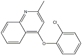 4-(2-CHLORO-PHENOXY)-2-METHYL-QUINOLINE,,结构式