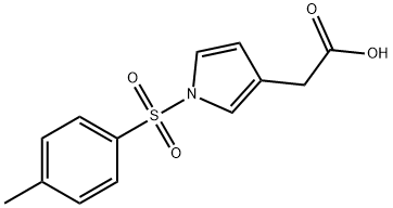 1-TOSYL-3-PYRROLYL-ACETIC ACID 结构式