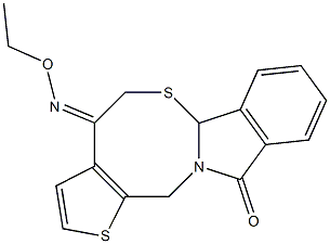 5H-thieno[2',3':5,6][1,3]thiazocino[2,3-a]isoindole-4,11(6aH,13H)-dione 4-(O-ethyloxime)|