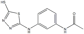 N-{3-[(5-mercapto-1,3,4-thiadiazol-2-yl)amino]phenyl}acetamide,,结构式
