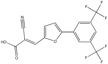 2-cyano-3-{5-[3,5-di(trifluoromethyl)phenyl]-2-furyl}acrylic acid