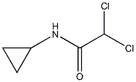 N1-cyclopropyl-2,2-dichloroacetamide 化学構造式