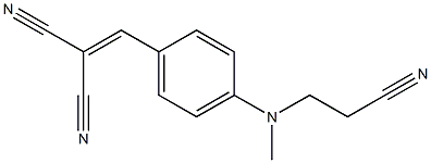 2-{4-[(2-cyanoethyl)(methyl)amino]benzylidene}malononitrile Structure