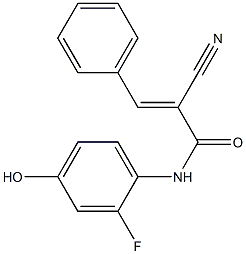 2-cyano-N-(2-fluoro-4-hydroxyphenyl)-3-phenylacrylamide